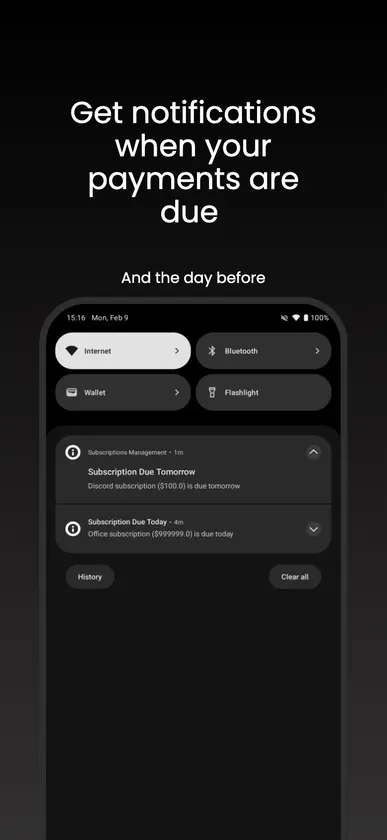 Subscriptions Management screenshot 4