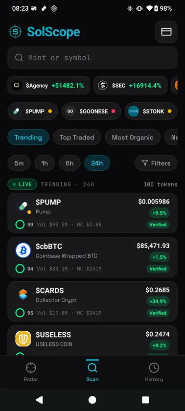 SolScope screenshot 1