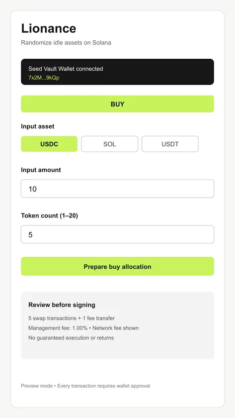 Lionance screenshot 1