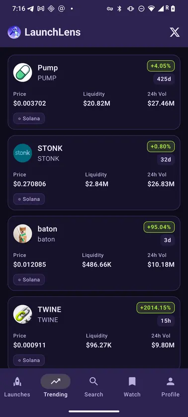 Launch Lens screenshot 1