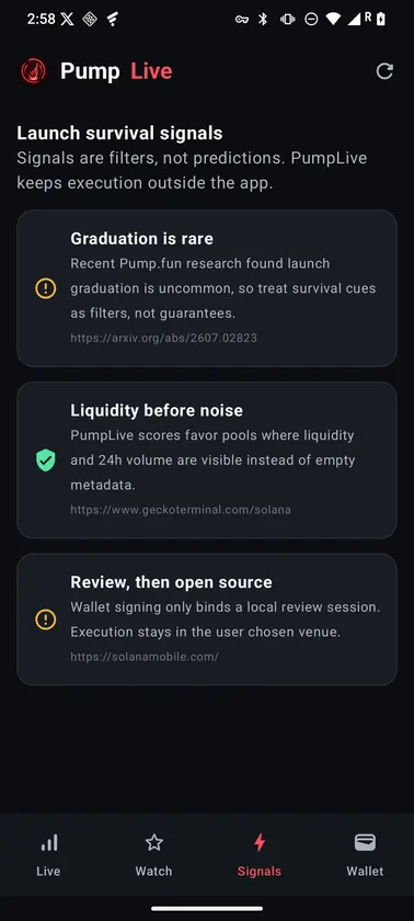 PumpLive screenshot 2