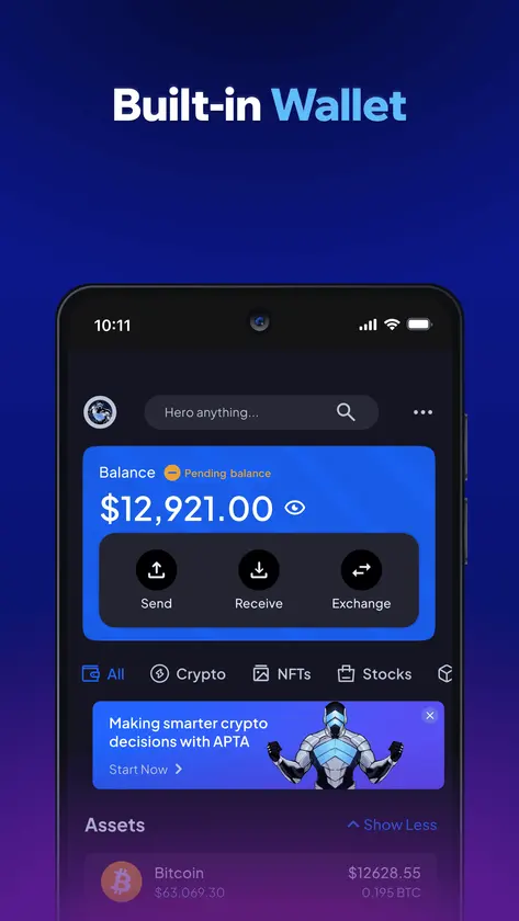 Hero Crypto AI Browser screenshot 4