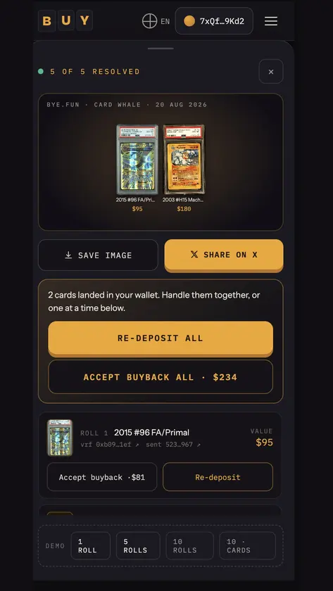 bye.fun screenshot 4