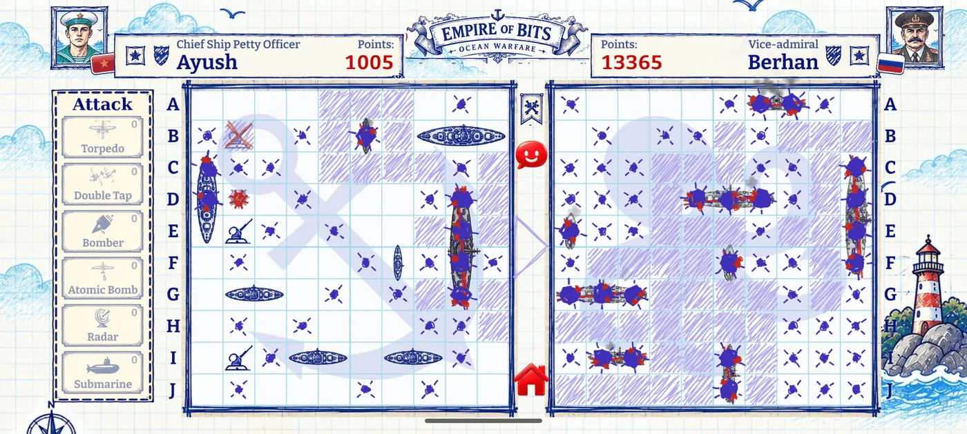 Empire of Bits Battleship screenshot 3