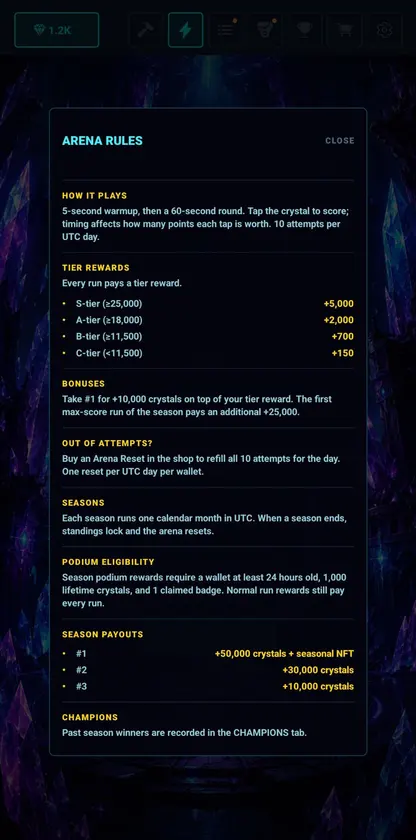 Solana Crystal Miner screenshot 4