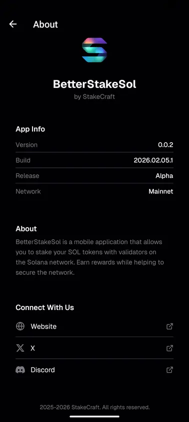 BetterStakeSol v0.3.2 screenshot 5