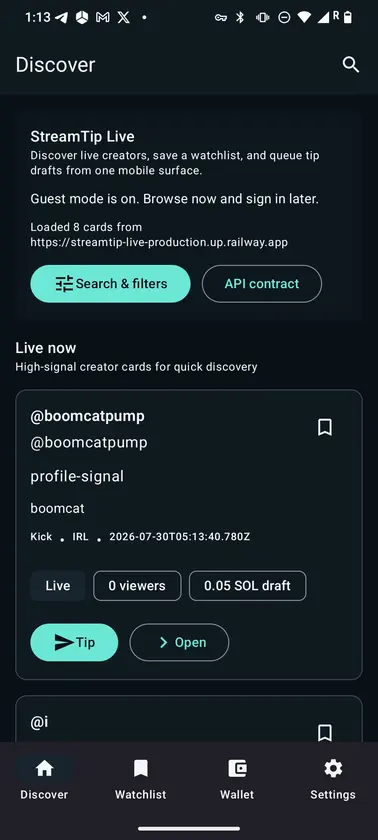 StreamTip Live screenshot 1