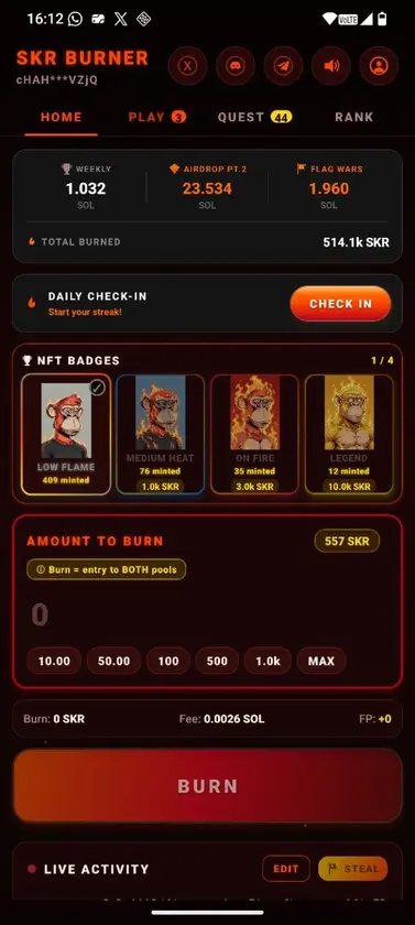 SKR Burner screenshot 2