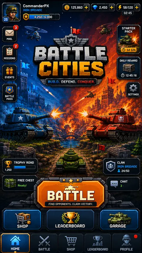 Battle Cities screenshot 1