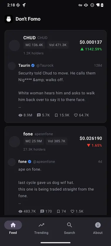 Don't Fomo screenshot 1