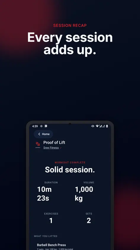 Proof of Lift: Workout screenshot 6