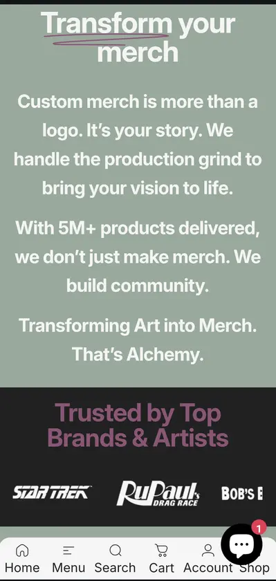 Alchemy Merch screenshot 4