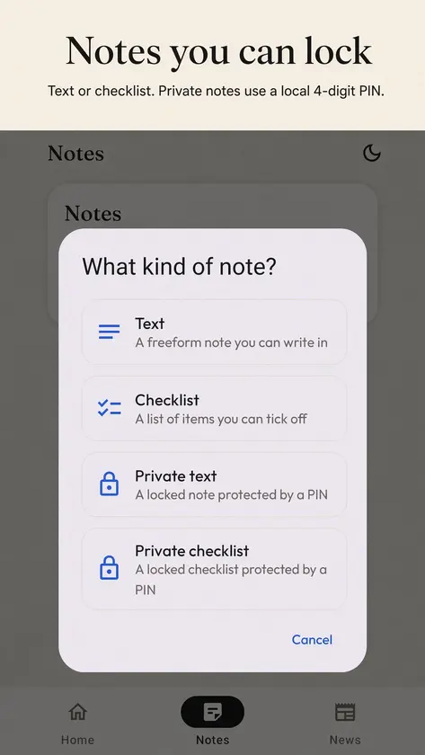Agenda screenshot 3