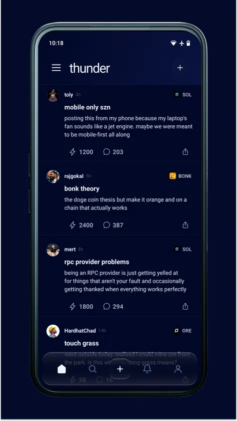 Thunder screenshot 1