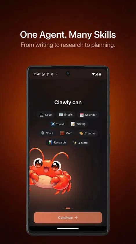 Clawly AI - OpenClaw dApp screenshot 2