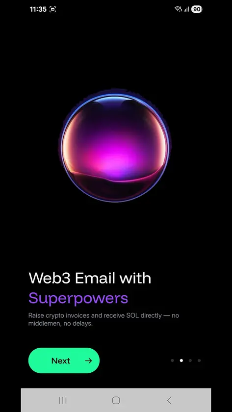 SolMail screenshot 2