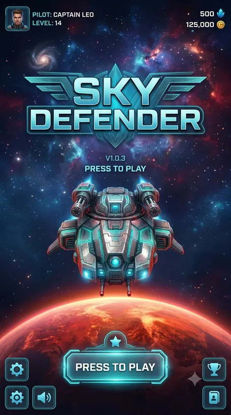 sky defender screenshot 1