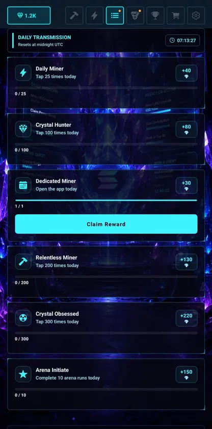 Solana Crystal Miner screenshot 3