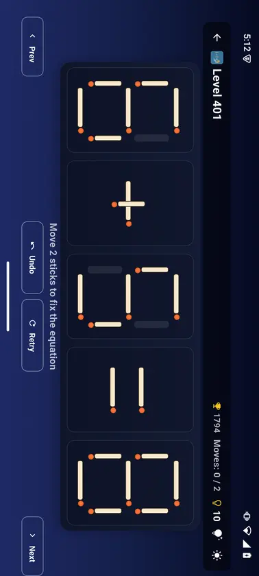 Bright Move - Math Puzzle screenshot 1