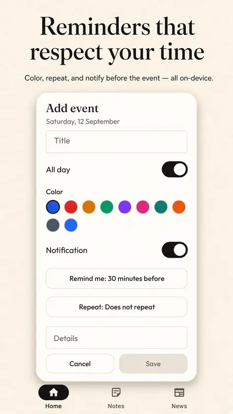 Agenda screenshot 7